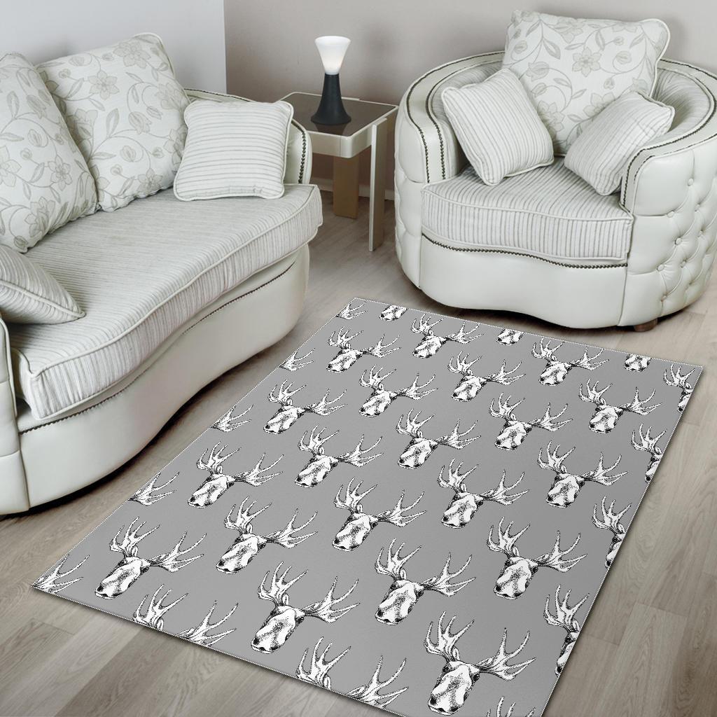 Moose Pattern Print Floor Mat-grizzshop
