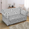 Moose Pattern Print Loveseat Cover-grizzshop