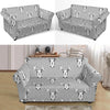 Moose Pattern Print Loveseat Cover-grizzshop