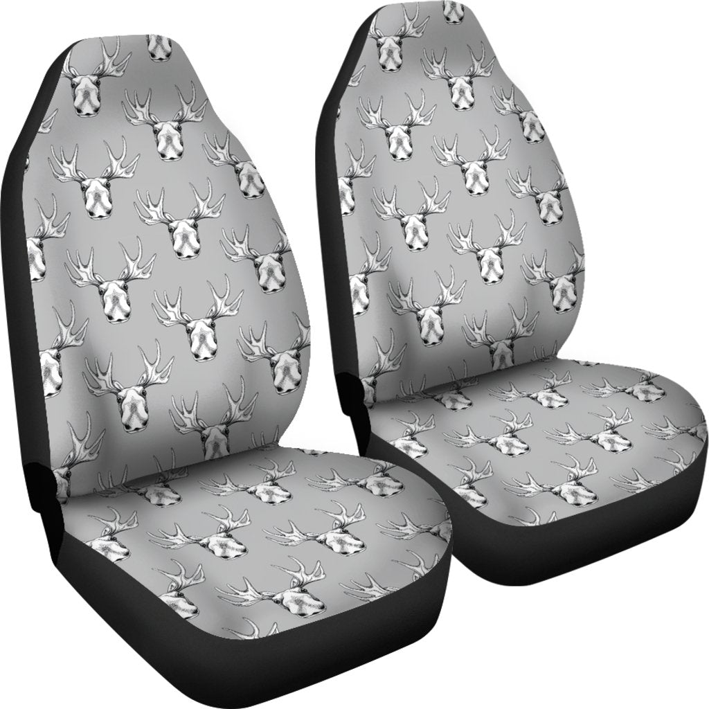 Moose Pattern Print Universal Fit Car Seat Cover-grizzshop