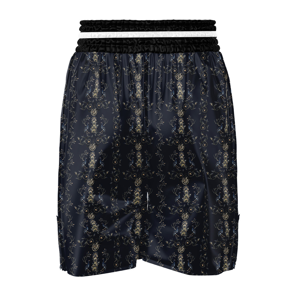 Mosaic Bird Pattern Boxing Shorts-grizzshop