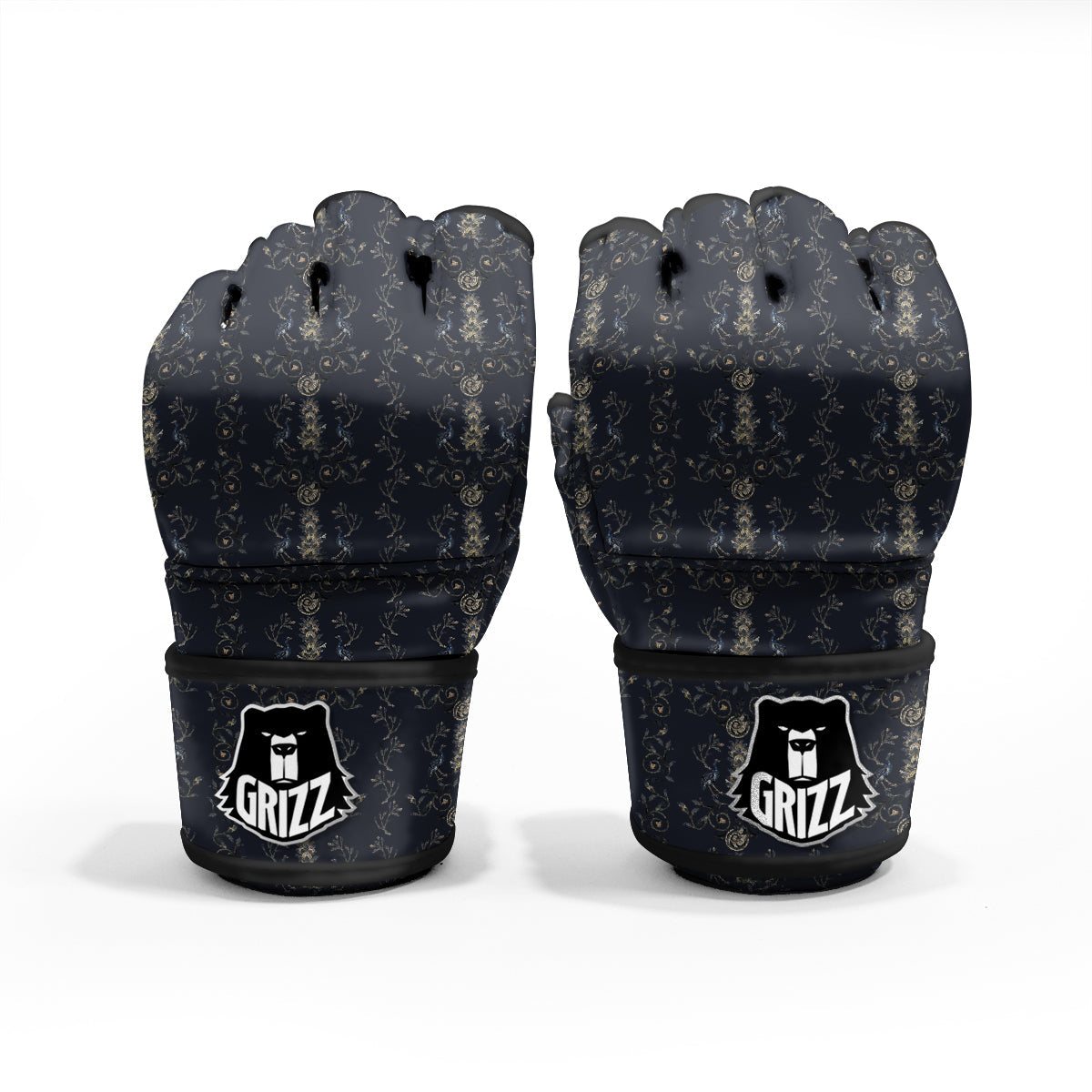 Mosaic Bird Pattern MMA Gloves-grizzshop
