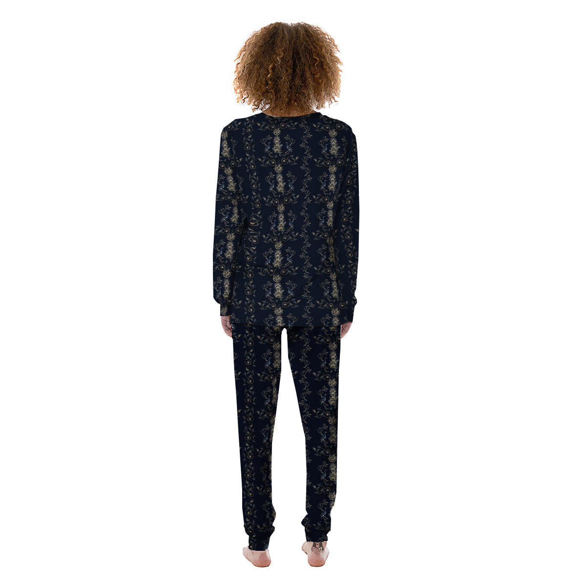 Mosaic Bird Pattern Women's Pajamas-grizzshop