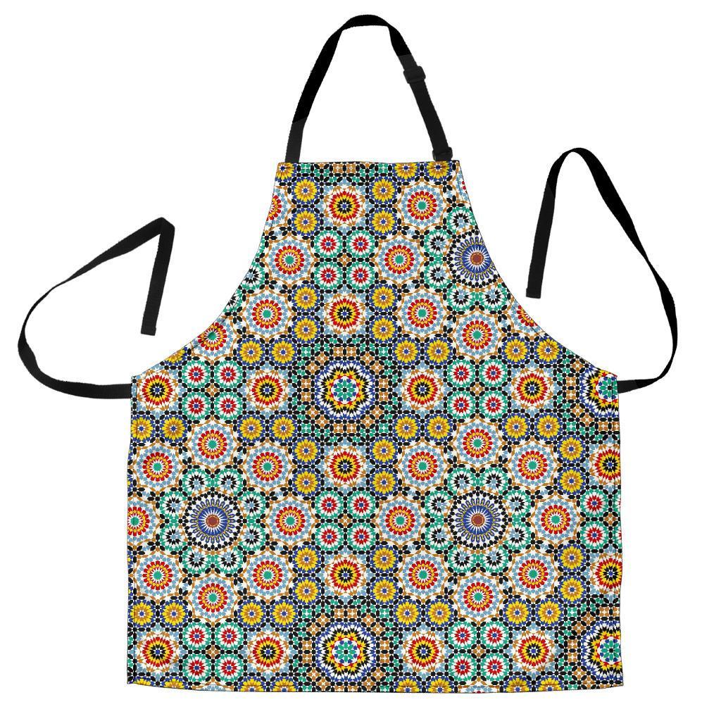 Mosaic Colorful Pattern Print Women's Apron-grizzshop