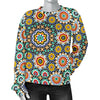 Mosaic Colorful Pattern Print Women's Sweatshirt-grizzshop