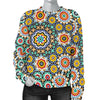 Mosaic Colorful Pattern Print Women's Sweatshirt-grizzshop