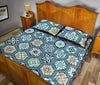 Mosaic Pattern Print Bed Set Quilt-grizzshop