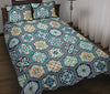 Mosaic Pattern Print Bed Set Quilt-grizzshop