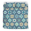 Mosaic Pattern Print Duvet Cover Bedding Set-grizzshop