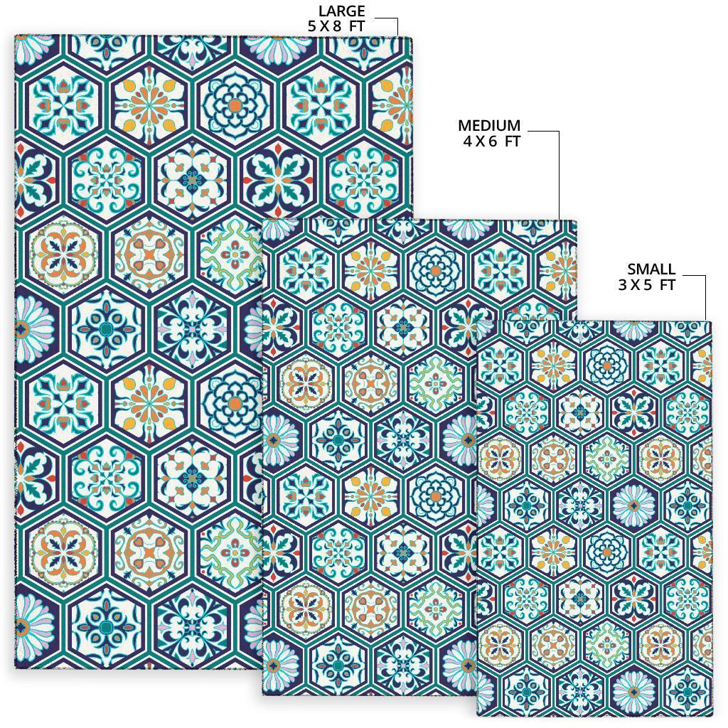 Mosaic Pattern Print Floor Mat-grizzshop
