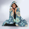 Mosaic Pattern Print Hooded Blanket-grizzshop