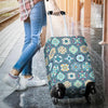 Mosaic Pattern Print Luggage Cover Protector-grizzshop