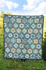 Mosaic Pattern Print Quilt-grizzshop