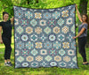 Mosaic Pattern Print Quilt-grizzshop