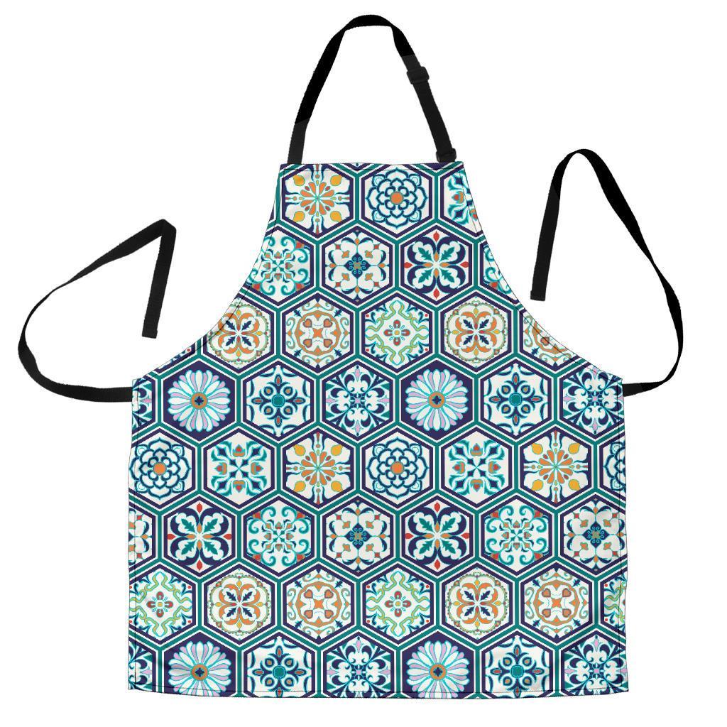 Mosaic Pattern Print Women's Apron-grizzshop