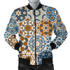 Mosaic Print Pattern Men's Bomber Jacket-grizzshop