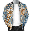 Mosaic Print Pattern Men's Bomber Jacket-grizzshop