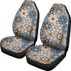 Mosaic Print Pattern Universal Fit Car Seat Covers-grizzshop