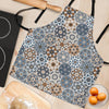 Mosaic Print Pattern Women's Apron-grizzshop