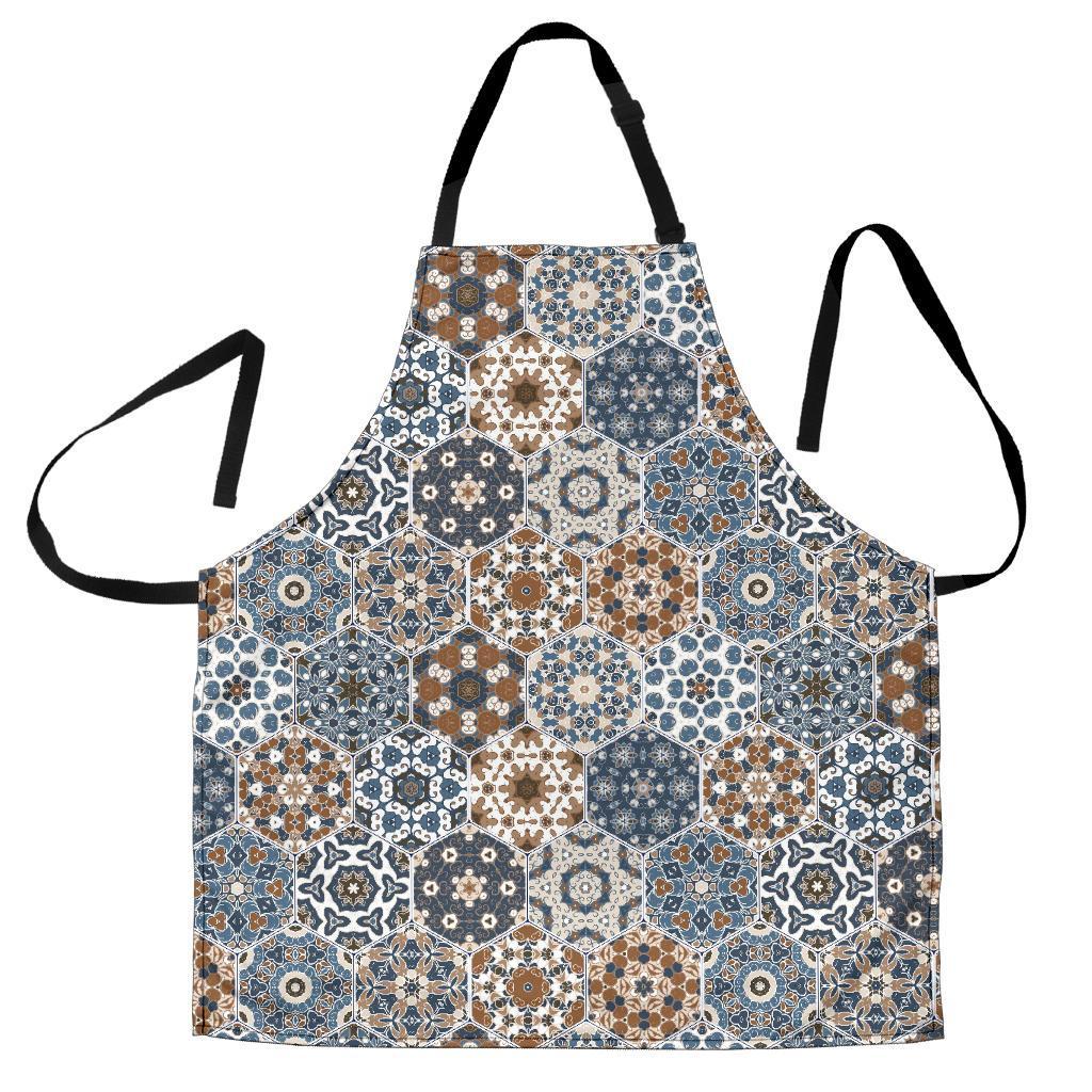 Mosaic Print Pattern Women's Apron-grizzshop