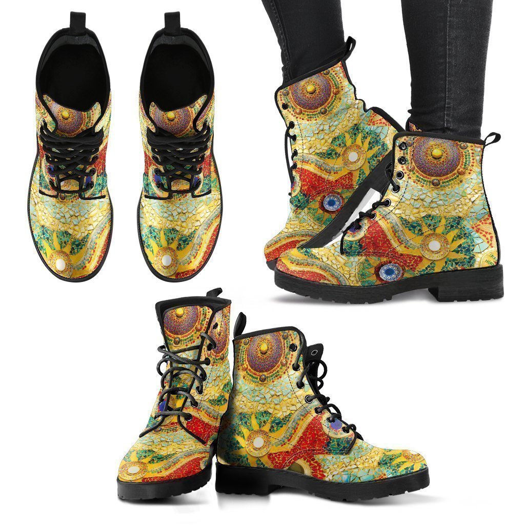 Mosaic Women's Leather Boots-grizzshop