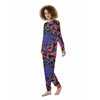 Motion Psychedelic Illusory Print Women's Pajamas-grizzshop