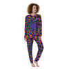 Motion Psychedelic Illusory Print Women's Pajamas-grizzshop
