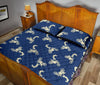 Motocross Pattern Print Bed Set Quilt-grizzshop