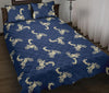 Motocross Pattern Print Bed Set Quilt-grizzshop