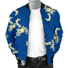 Motocross Pattern Print Men's Bomber Jacket-grizzshop