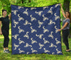 Motocross Pattern Print Quilt-grizzshop