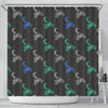 Motocross Print Pattern Bathroom Shower Curtain-grizzshop