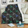 Motocross Print Pattern Blanket-grizzshop