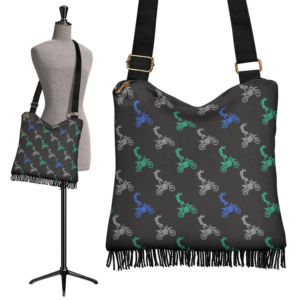 Motocross Print Pattern Crossbody bags-grizzshop