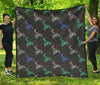 Motocross Print Pattern Quilt-grizzshop