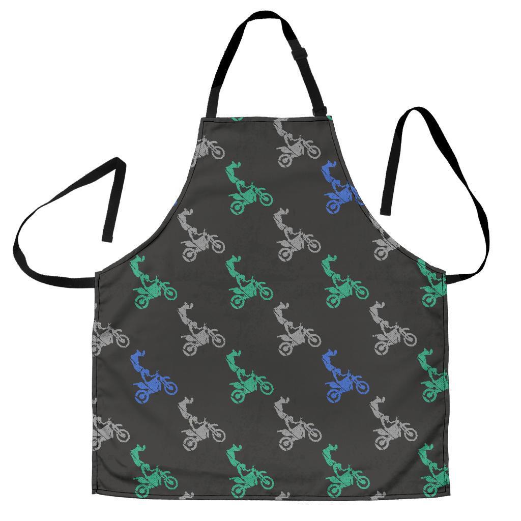 Motocross Print Pattern Women's Apron-grizzshop