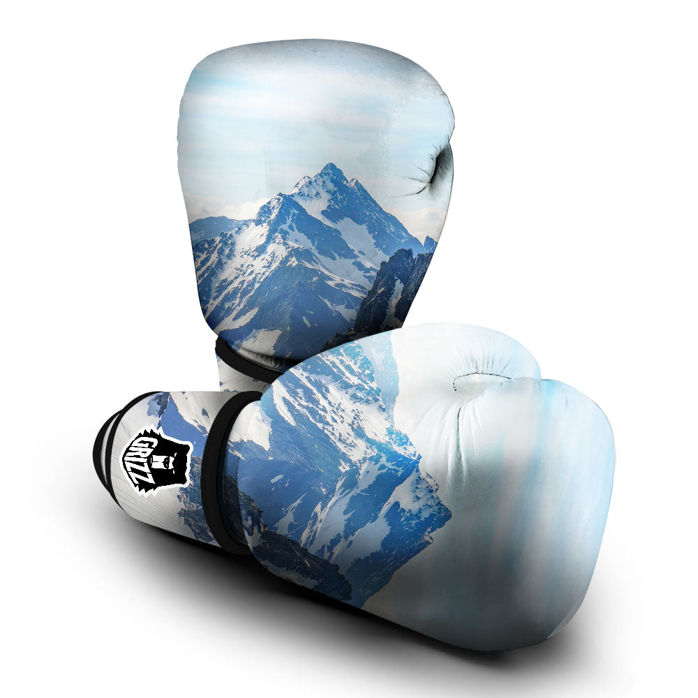 Mountain Alps Print Boxing Gloves-grizzshop