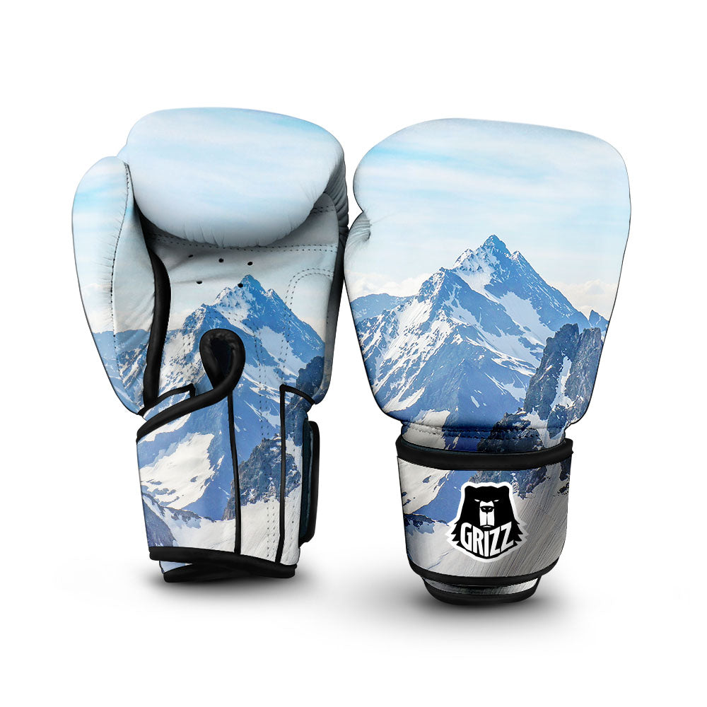 Mountain Alps Print Boxing Gloves-grizzshop