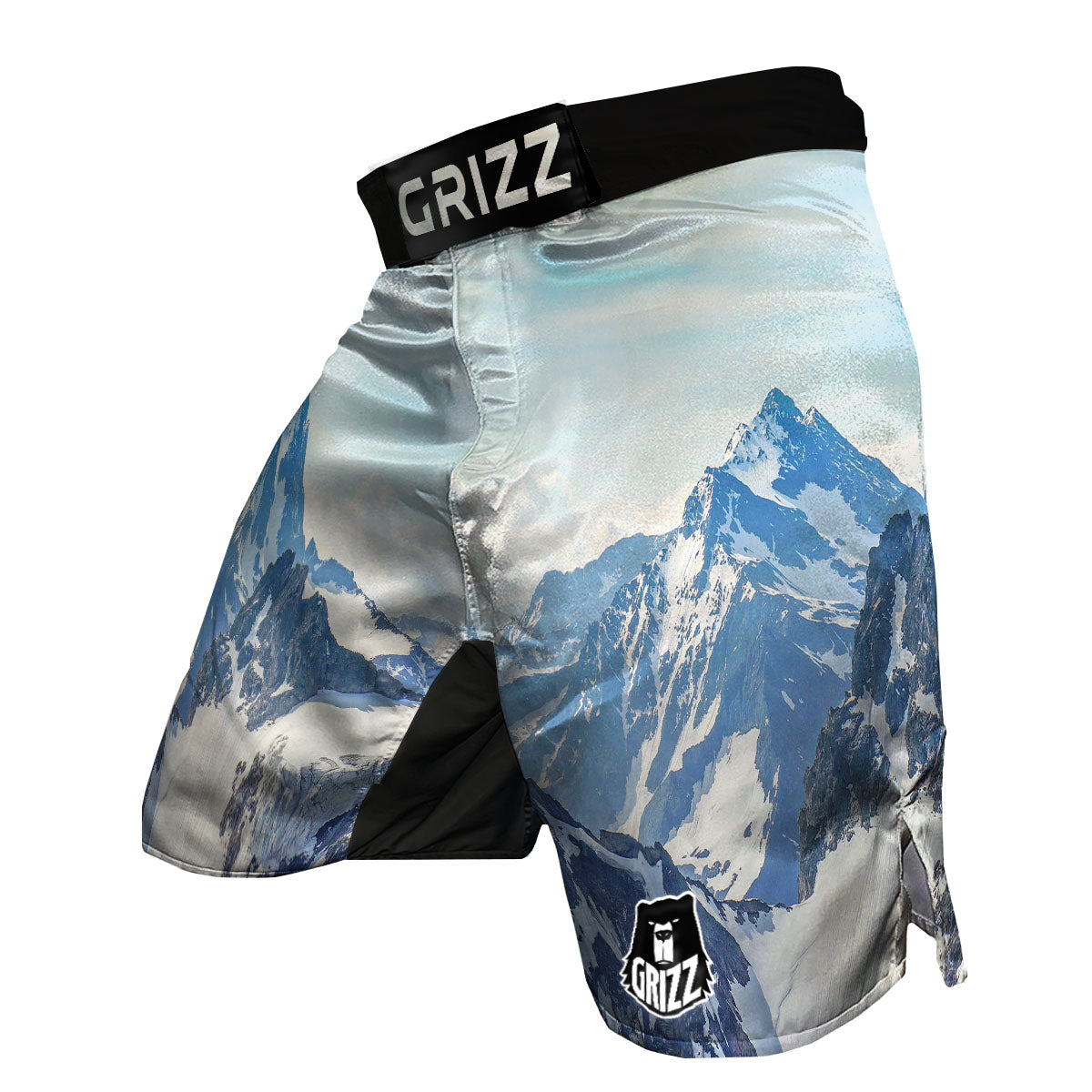 Mountain Alps Print MMA Shorts-grizzshop