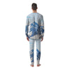 Mountain Alps Print Men's Pajamas-grizzshop