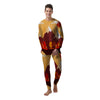 Mountain Autumn Print Men's Pajamas-grizzshop