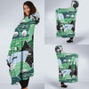 Mountain Cartoon Pattern Print Hooded Blanket-grizzshop