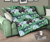 Mountain Cartoon Pattern Print Quilt-grizzshop