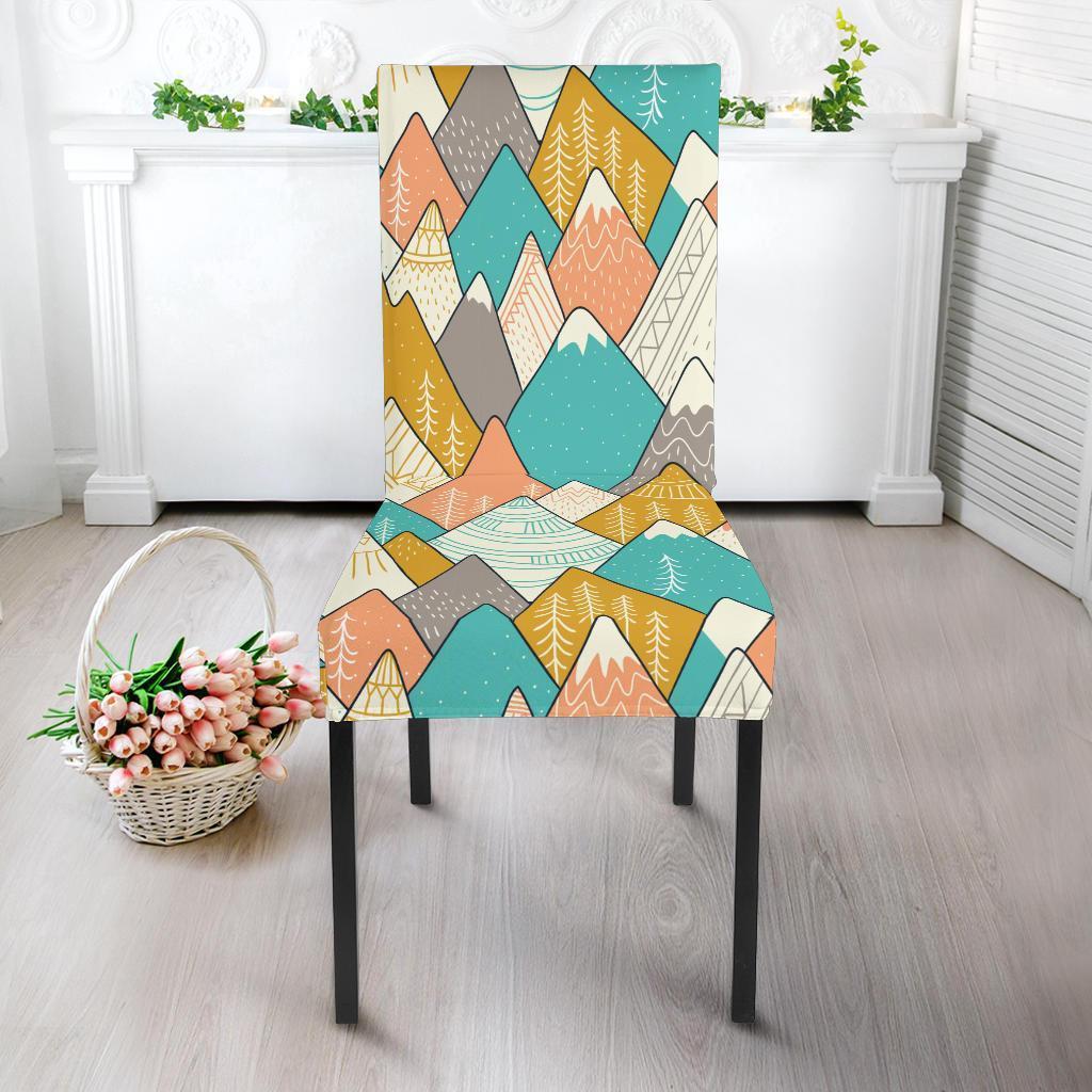 Mountain Colorful Pattern Print Chair Cover-grizzshop