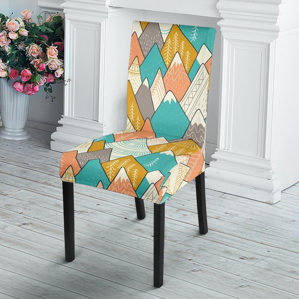 Mountain Colorful Pattern Print Chair Cover-grizzshop