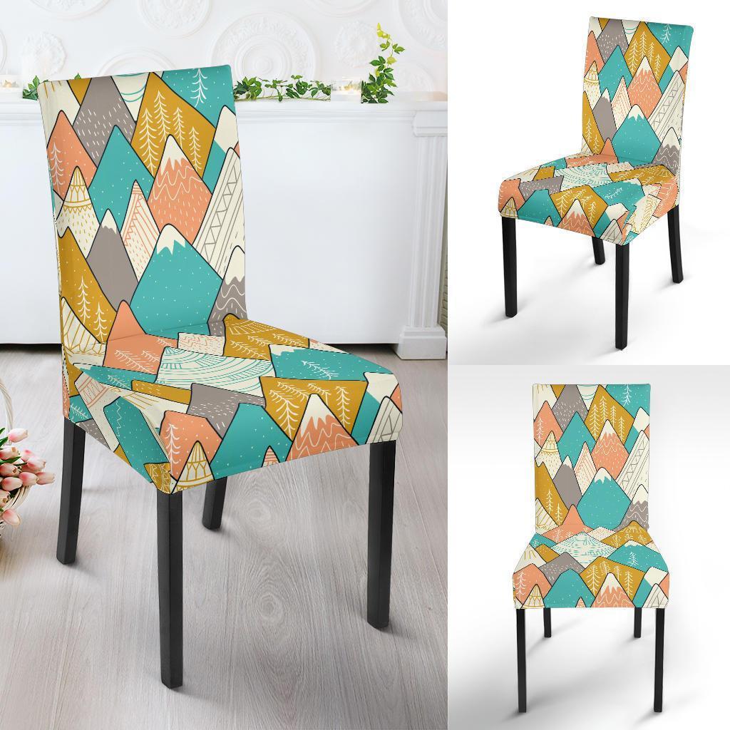 Mountain Colorful Pattern Print Chair Cover-grizzshop