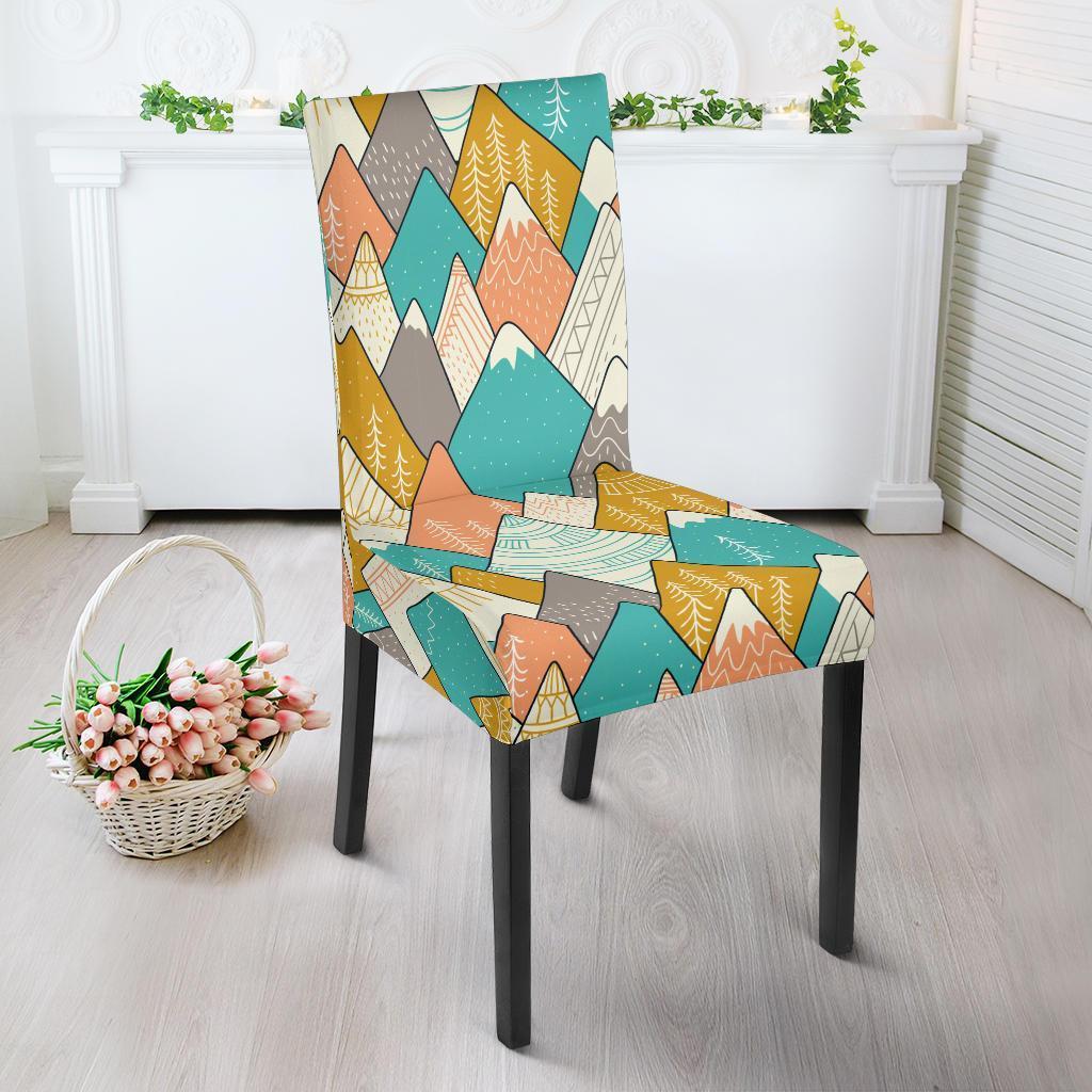 Mountain Colorful Pattern Print Chair Cover-grizzshop