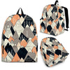 Mountain Pattern Print Backpack-grizzshop