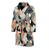 Mountain Pattern Print Men Long Robe-grizzshop