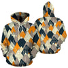 Mountain Pattern Print Men Women Pullover Hoodie-grizzshop